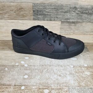 Chrome Southside 3.0 Low Mens Shoes Sz 12 Black Leather Lace Up Low Top Sneakers
